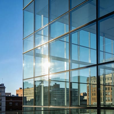Architectural curtain wall aluminum profile application